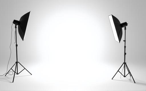 Studio photo avec éclairage professionnel